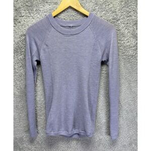 Lululemon Hello Aloe Crew Silk Blend Sweater Small‎ Lilac Purple